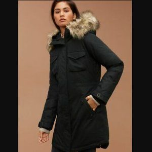 Aritzia Community Paradigm Black Down Parka Jacket Coat Size Small